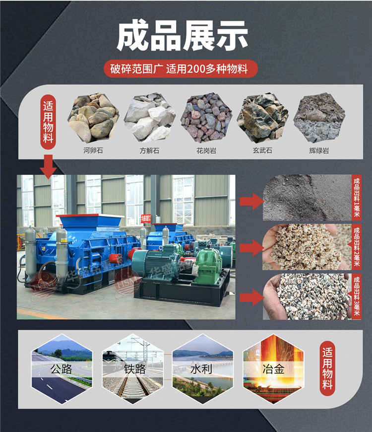 對輥制砂機適應物料 對輥制砂機適應物料